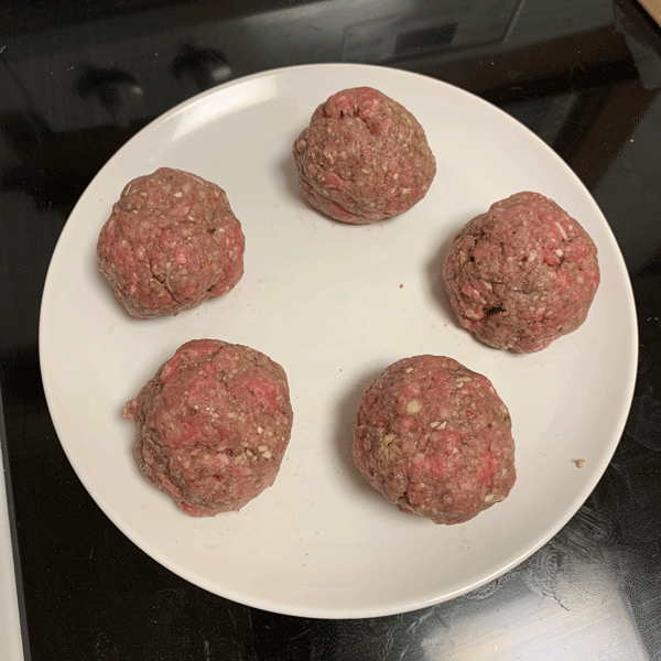Patty Balls Formed